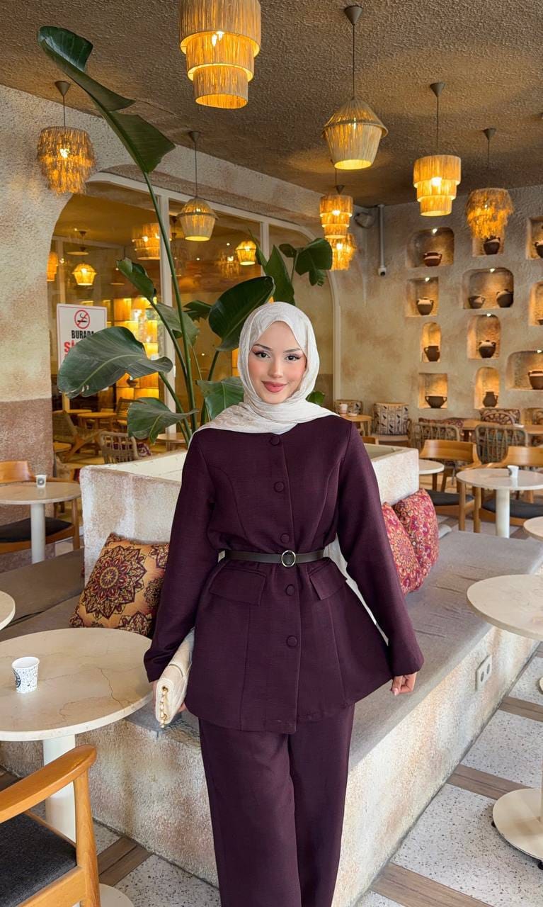 Cotton Set - Burgundy (240 QAR) — view 2