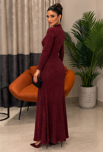 Burgundy Sandro Dress — view 2