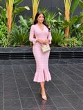 Pink Dress with Pearl